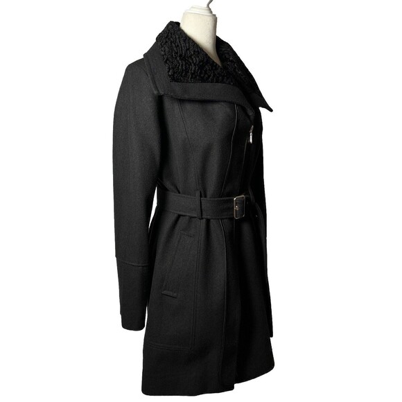 Guess Womens M Wool Blend Faux Lined Mid Length Classic Coat timeless - Picture 4 of 16